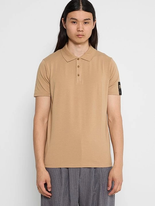 Zdjęcie produktu Koszulka polo KARL LAGERFELD jasny brąz