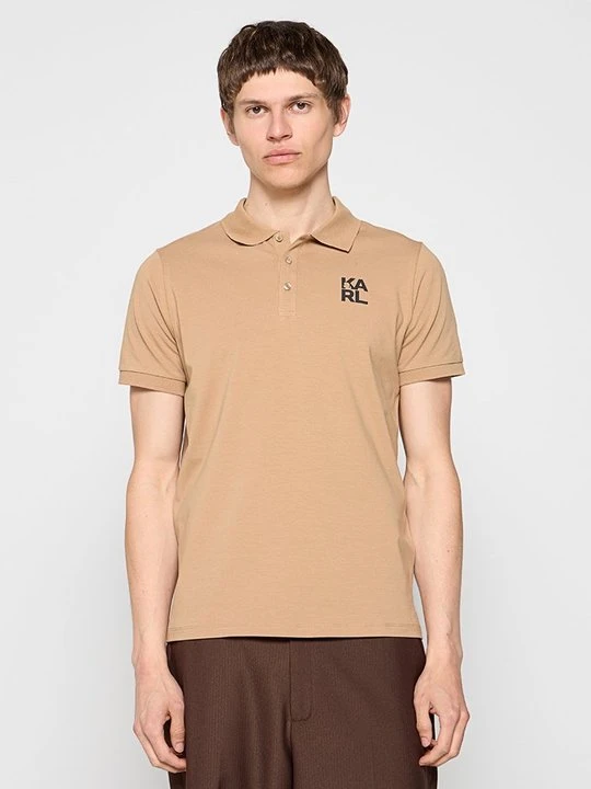 Zdjęcie produktu Koszulka polo KARL LAGERFELD piaskowy
