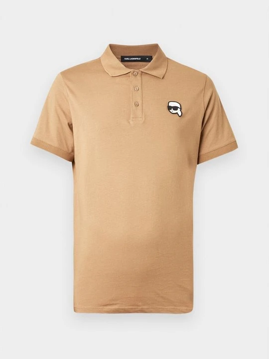 Zdjęcie produktu Koszulka polo KARL LAGERFELD wielbłądzi