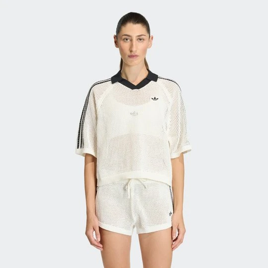 Zdjęcie produktu KOSZULKA POLO KNITTED CROCHET Adidas Off White
