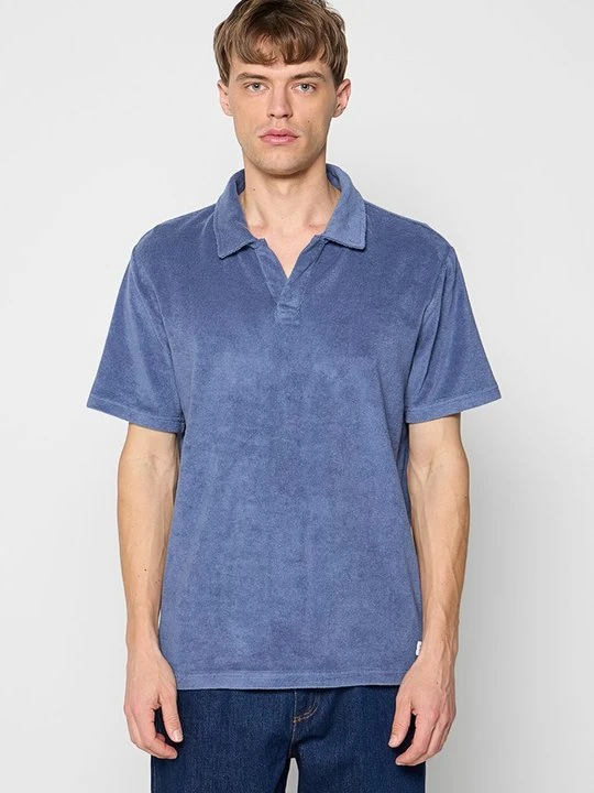 Zdjęcie produktu Koszulka polo KnowledgeCotton Apparel jasnoniebieski