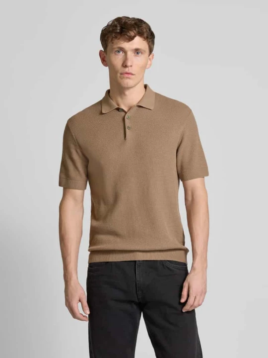 Zdjęcie produktu Koszulka polo kroju regular fit z fakturowanym wzorem model ‘COOPER’ Jack&Jones