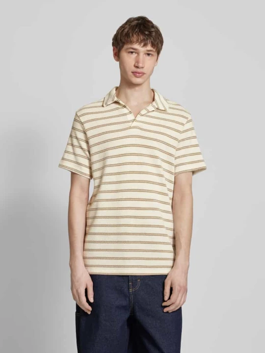 Zdjęcie produktu Koszulka polo kroju regular fit z fakturowanym wzorem model ‘IAN’ Only & Sons Beżowy