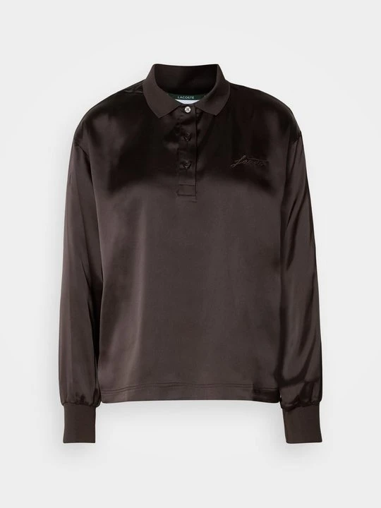 Zdjęcie produktu Koszulka polo Lacoste ciemnobrązowy