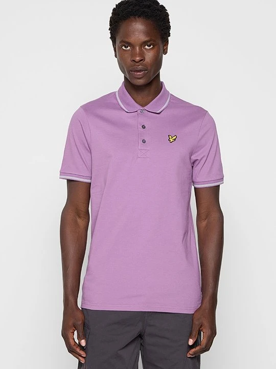 Zdjęcie produktu Koszulka polo Lyle & Scott ciemnoliliowy