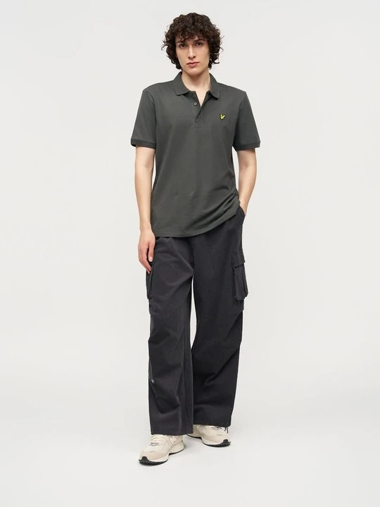 Zdjęcie produktu Koszulka polo Lyle & Scott ciemnoszary melanż