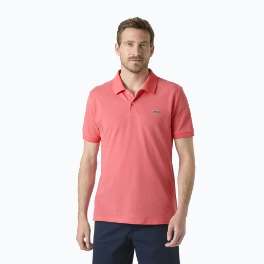 Zdjęcie produktu Koszulka polo męska Helly Hansen Elba Fitted Polo nantucket red Różowy