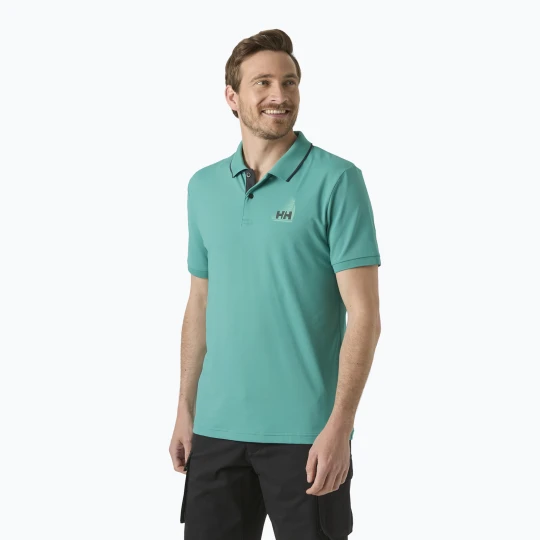 Zdjęcie produktu Koszulka polo męska Helly Hansen Hp Figari Polo dark mint Niebieski