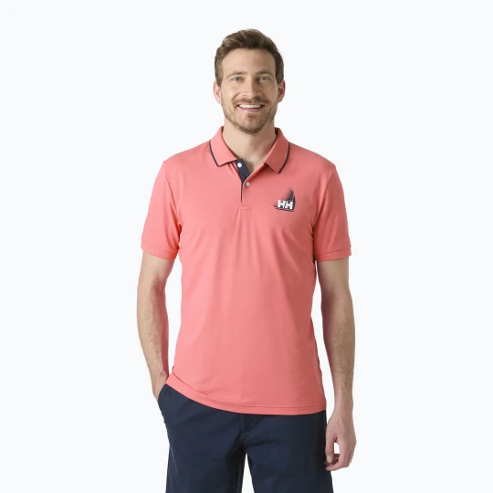 Zdjęcie produktu Koszulka polo męska Helly Hansen Hp Figari Polo sunset pink
