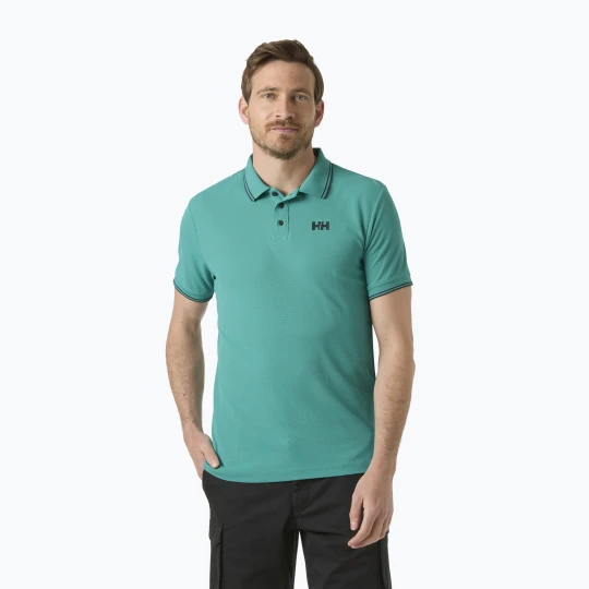 Zdjęcie produktu Koszulka polo męska Helly Hansen Kos Polo dark mint Niebieski