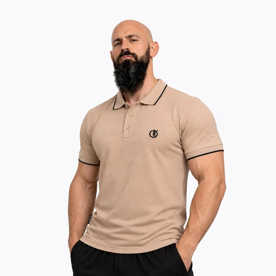 Zdjęcie produktu Koszulka polo męska Octagon Legion Tipped Small Logo 3D Polo beige