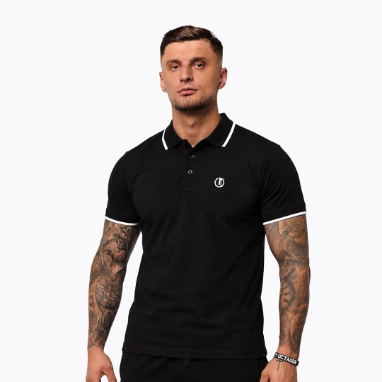 Zdjęcie produktu Koszulka polo męska Octagon Legion Tipped Small Logo 3D Polo black