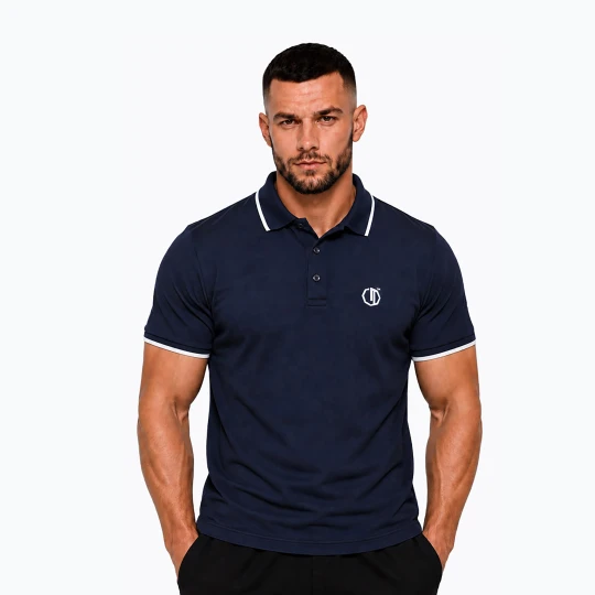 Zdjęcie produktu Koszulka polo męska Octagon Legion Tipped Small Logo 3D Polo dark navy Granatowy