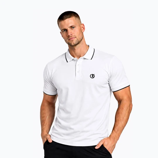 Zdjęcie produktu Koszulka polo męska Octagon Legion Tipped Small Logo 3D Polo white