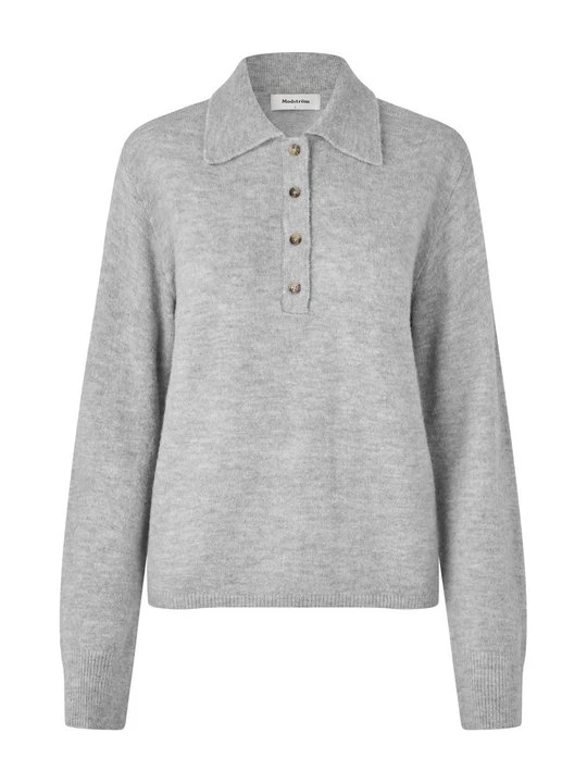 Zdjęcie produktu Koszulka polo Modström szary melanż