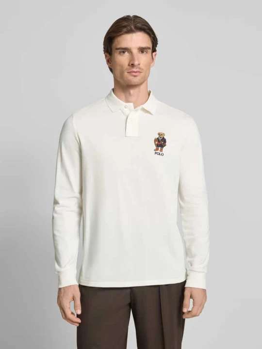 Zdjęcie produktu Koszulka polo o kroju classic fit z wyhaftowanym logo Polo Ralph Lauren Złamany biały