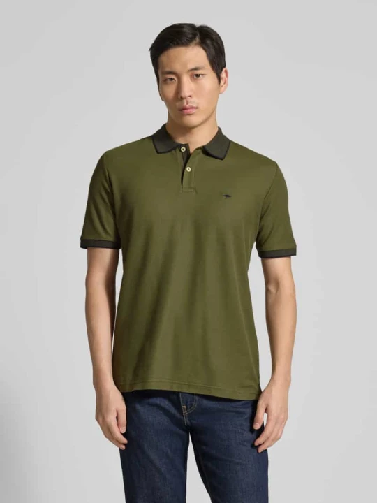 Zdjęcie produktu Koszulka polo o kroju modern fit z haftem FYNCH-HATTON Oliwkowy