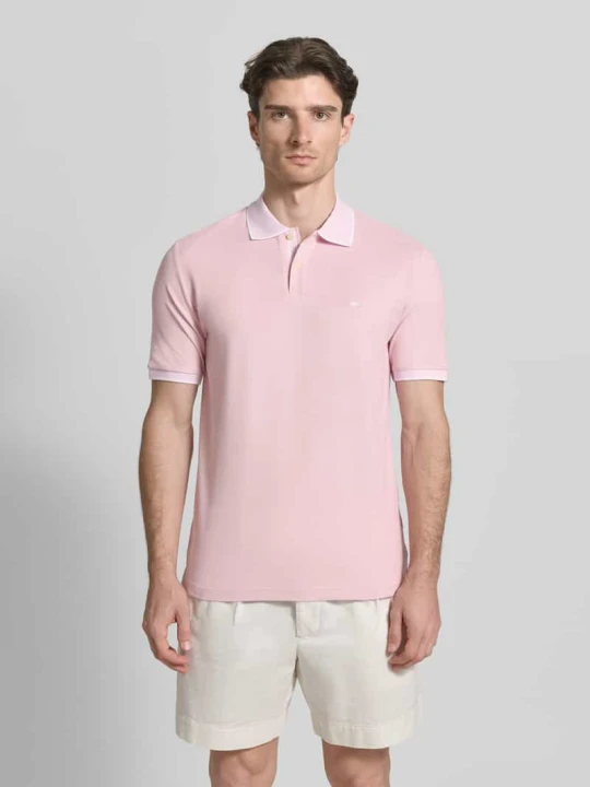 Zdjęcie produktu Koszulka polo o kroju modern fit z haftem FYNCH-HATTON Jasnoróżowy
