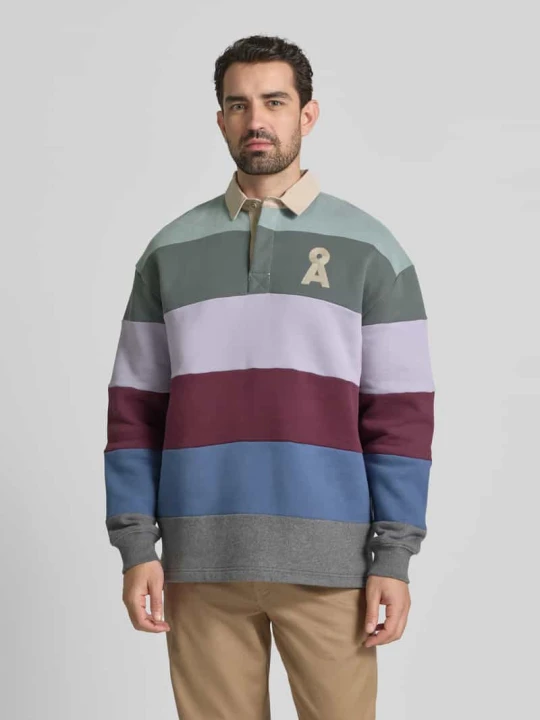 Zdjęcie produktu Koszulka polo o kroju oversized z czystej bawełny ekologicznej ARMEDANGELS Jasnozielony