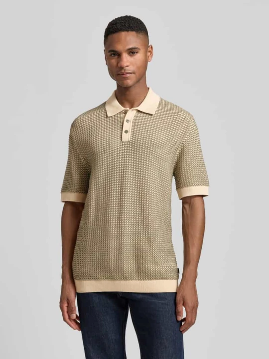 Zdjęcie produktu Koszulka polo o kroju regular fit w stylu dzianiny model 'Kingsley' Jack&Jones Oliwkowy