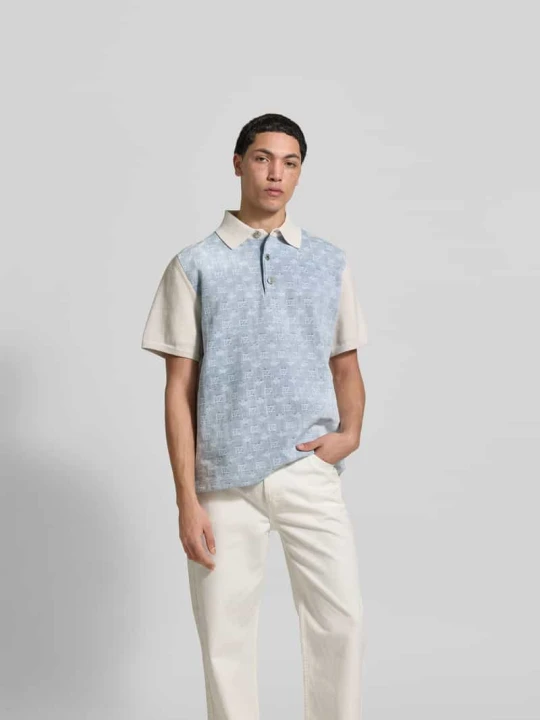 Zdjęcie produktu koszulka polo o kroju regular fit z bawełny Dsquared2 Jasnoniebieski