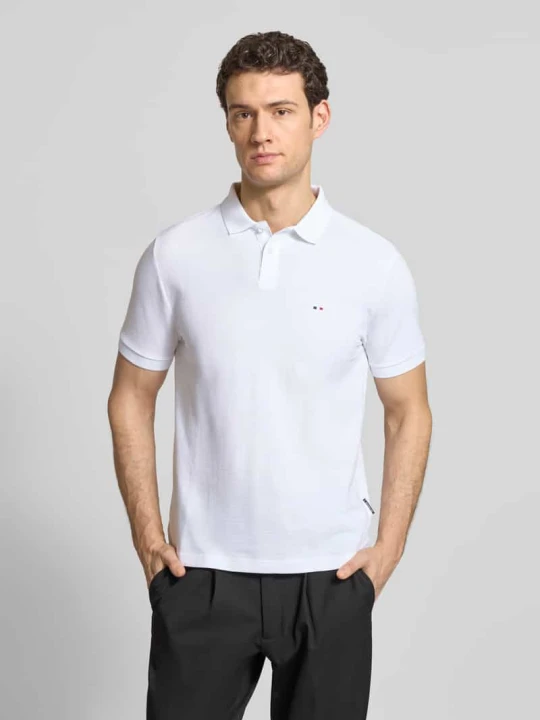 Zdjęcie produktu Koszulka polo o kroju regular fit z bawełny HECHTER PARIS Biały