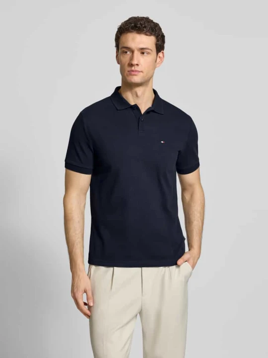 Zdjęcie produktu Koszulka polo o kroju regular fit z bawełny HECHTER PARIS Granatowy
