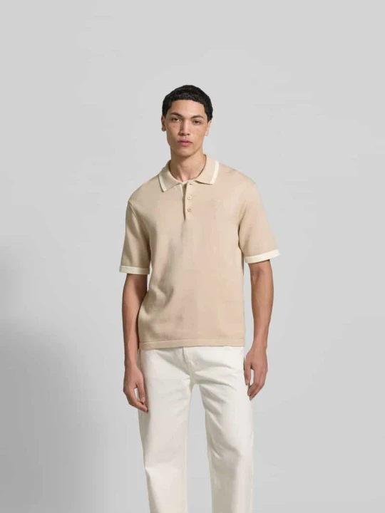 Zdjęcie produktu koszulka polo o kroju regular fit z bawełny Maison Kitsuné Beżowy