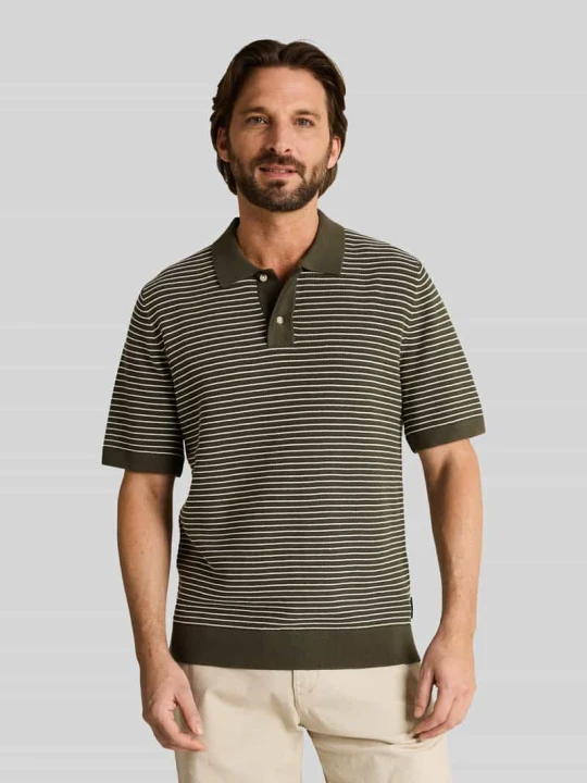 Zdjęcie produktu Koszulka polo o kroju regular fit z bawełny w imitacji dzianiny Tom Tailor Oliwkowy