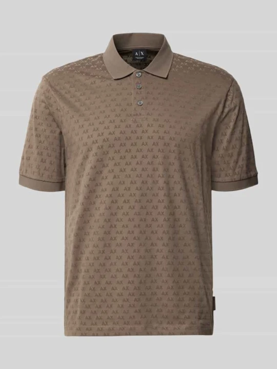 Zdjęcie produktu Koszulka polo o kroju regular fit z czystej bawełny Armani Exchange Beżowy