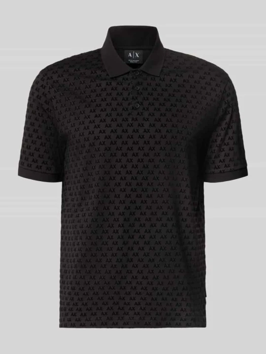 Zdjęcie produktu Koszulka polo o kroju regular fit z czystej bawełny Armani Exchange Czarny