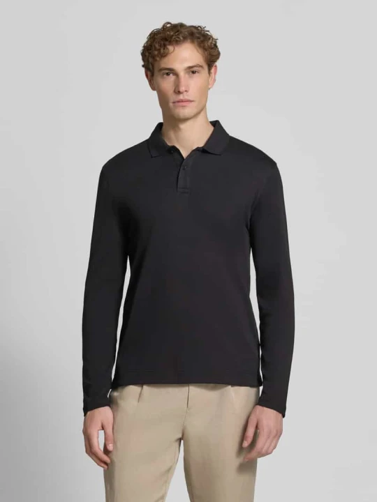 Zdjęcie produktu Koszulka polo o kroju regular fit z czystej bawełny Christian Berg Czarny