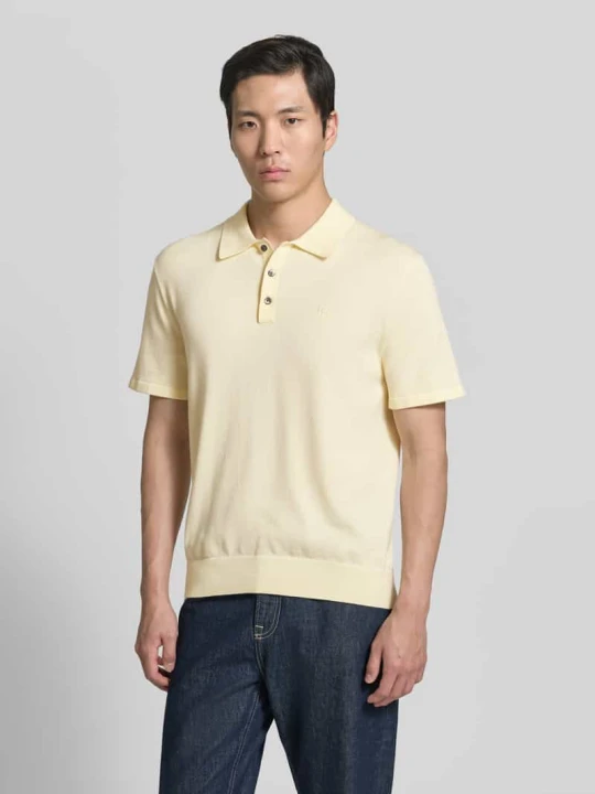 Zdjęcie produktu Koszulka polo o kroju regular fit z czystej bawełny Calvin Klein Jasnożółty