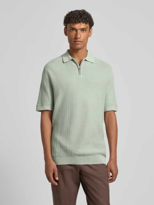 Zdjęcie produktu koszulka polo o kroju regular fit z czystej bawełny ekologicznej model 'CRAN' Selected Homme Jasnozielony