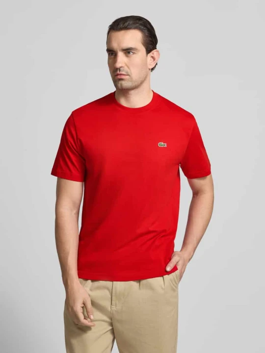 Zdjęcie produktu Koszulka polo Regular Fit z czystej bawełny Lacoste Czerwony