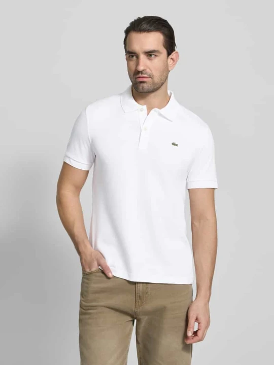 Zdjęcie produktu Koszulka polo Regular Fit z czystej bawełny Lacoste Biały