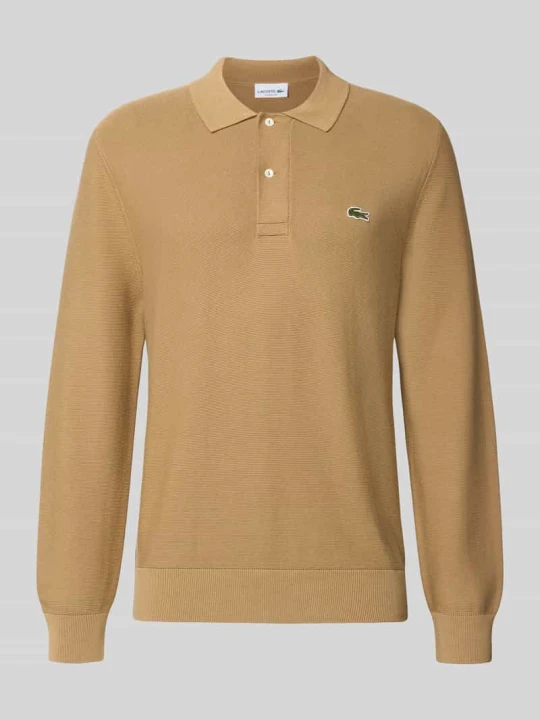 Zdjęcie produktu Koszulka polo o kroju regular fit z czystej bawełny Lacoste Beżowy