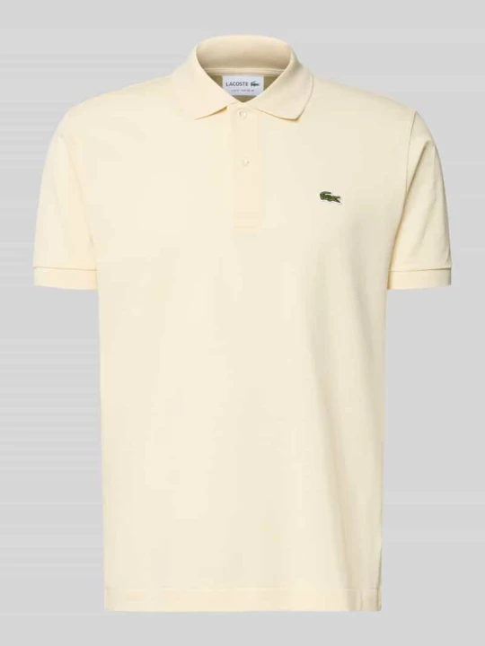 Zdjęcie produktu Koszulka polo o kroju regular fit z czystej bawełny Lacoste Beżowy melanż