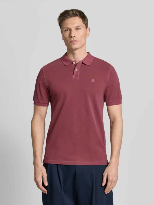 Zdjęcie produktu Koszulka polo Regular Fit z czystej bawełny Marc O'Polo Ciemnoczerwony