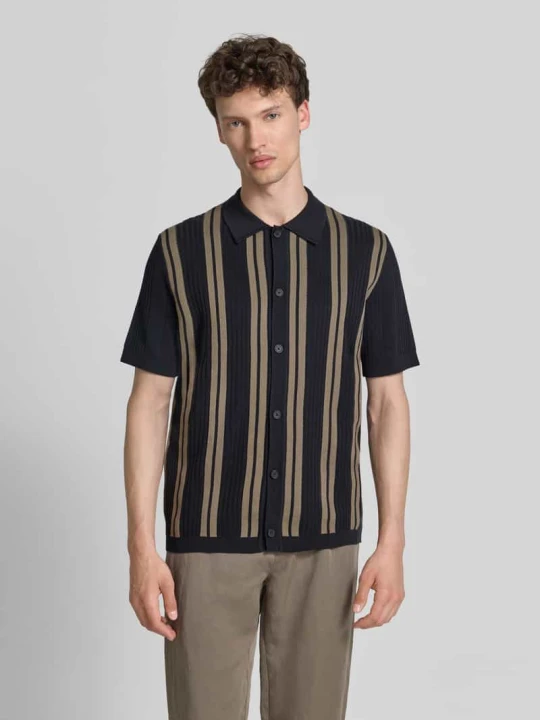 Zdjęcie produktu Koszulka polo o kroju regular fit z czystej bawełny Marc O'Polo × DFB Travel kolekcja Ciemnoniebieski