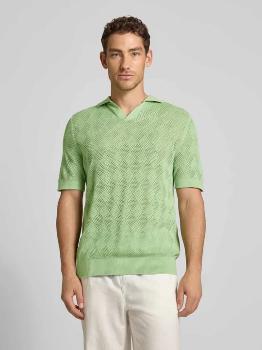 Zdjęcie produktu Koszulka polo o kroju regular fit z czystej bawełny model 'ARCO' Selected Homme Jasnozielony