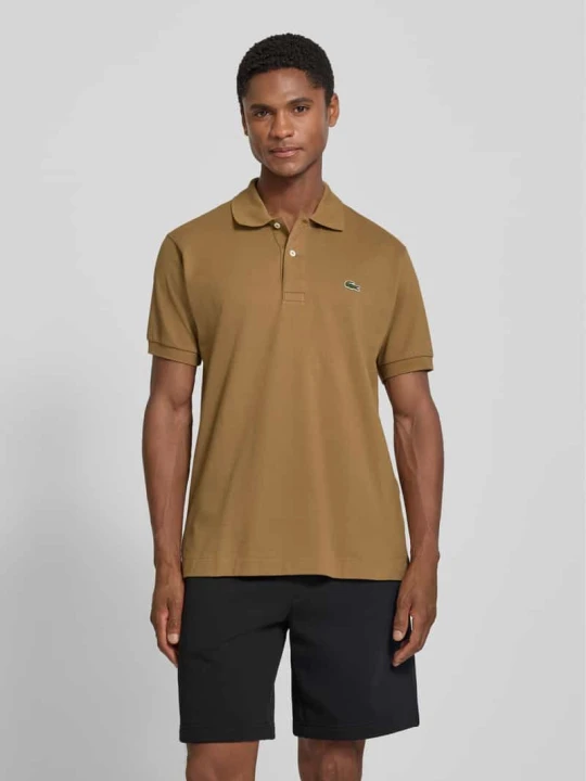 Zdjęcie produktu koszulka polo o kroju regular fit z czystej bawełny model 'CORE' Lacoste Beżowy