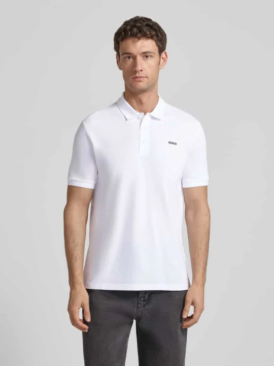 Zdjęcie produktu Koszulka polo o kroju regular fit z czystej bawełny Model 'DONOS222' Hugo Biały