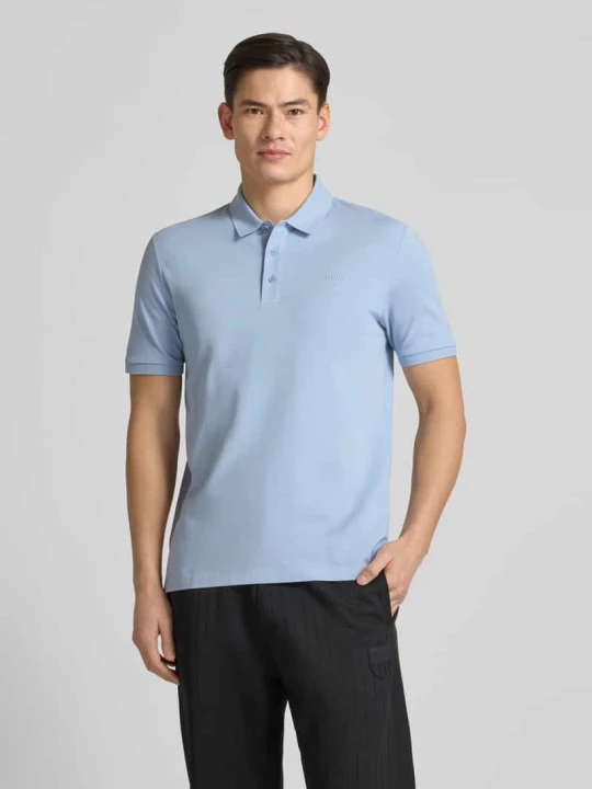 Zdjęcie produktu Koszulka polo o kroju regular fit z czystej bawełny Model 'DONOS222' Hugo Jasnoniebieski