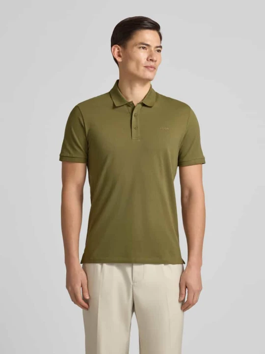 Zdjęcie produktu Koszulka polo o kroju regular fit z czystej bawełny Model 'DONOS222' Hugo Miętowy