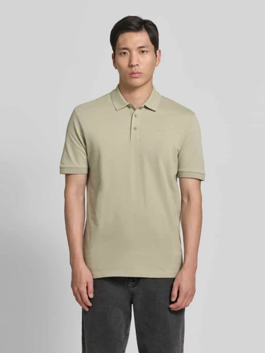 Zdjęcie produktu Koszulka polo o kroju regular fit z czystej bawełny Model 'DONOS222' Hugo Trawiasty zielony