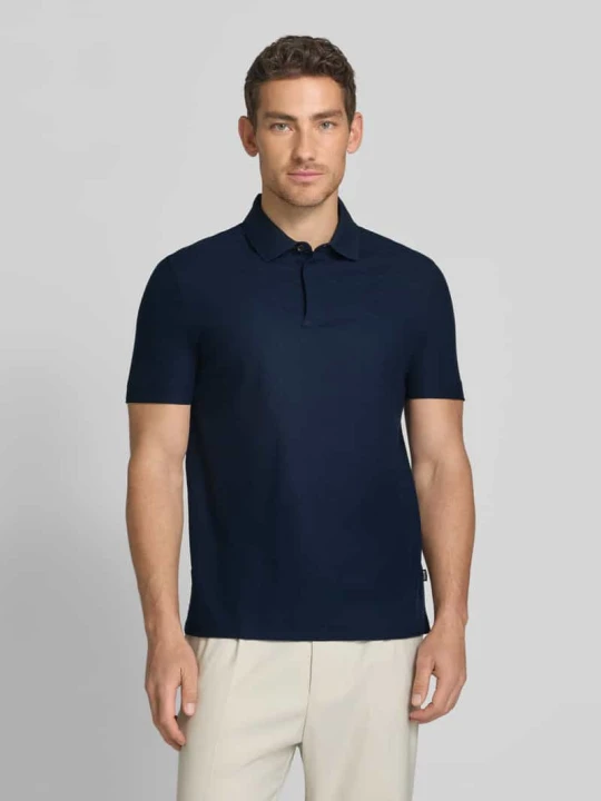 Zdjęcie produktu koszulka polo o kroju regular fit z czystej bawełny model 'H-PACK189' Boss Granatowy