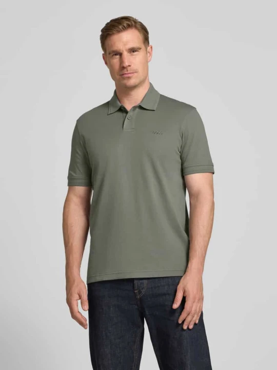 Zdjęcie produktu Koszulka polo o kroju regular fit z czystej bawełny model 'INTERLOCK' Boss Oliwkowy