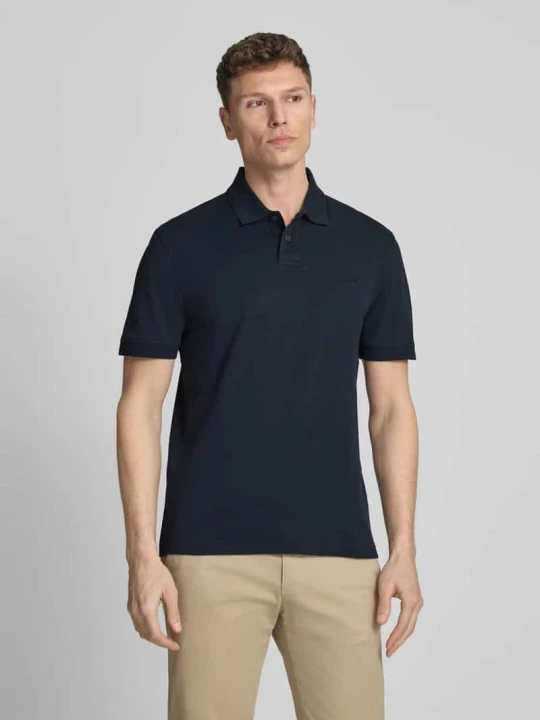Zdjęcie produktu Koszulka polo o kroju regular fit z czystej bawełny model 'INTERLOCK' Boss Ciemnoniebieski