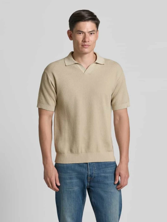 Zdjęcie produktu Koszulka polo o kroju regular fit z czystej bawełny model 'KOCELLO' Boss Beżowy